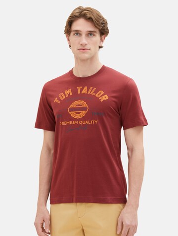 TOM TAILOR T-shirt i röd: framsida