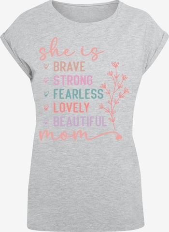 F4NT4STIC Shirt in Grijs: voorkant