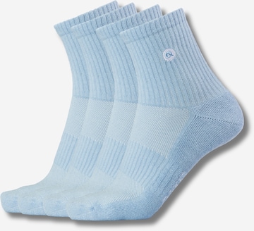 Chaussettes QOLONIA en bleu : devant