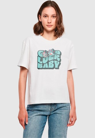 Miss Tee - Camiseta 'Good Luck Baby' en blanco: frente