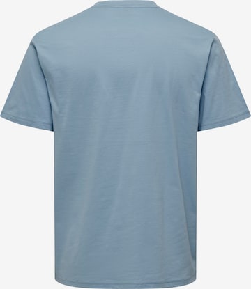 Only & Sons - Camiseta 'Max' en azul