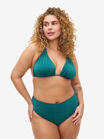 Swim by Zizzi Bikinibroek 'SNAESA' in Blauw: voorkant