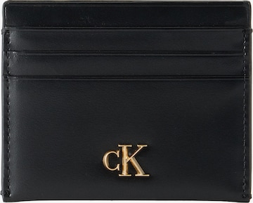 Etui de la Calvin Klein pe negru: față