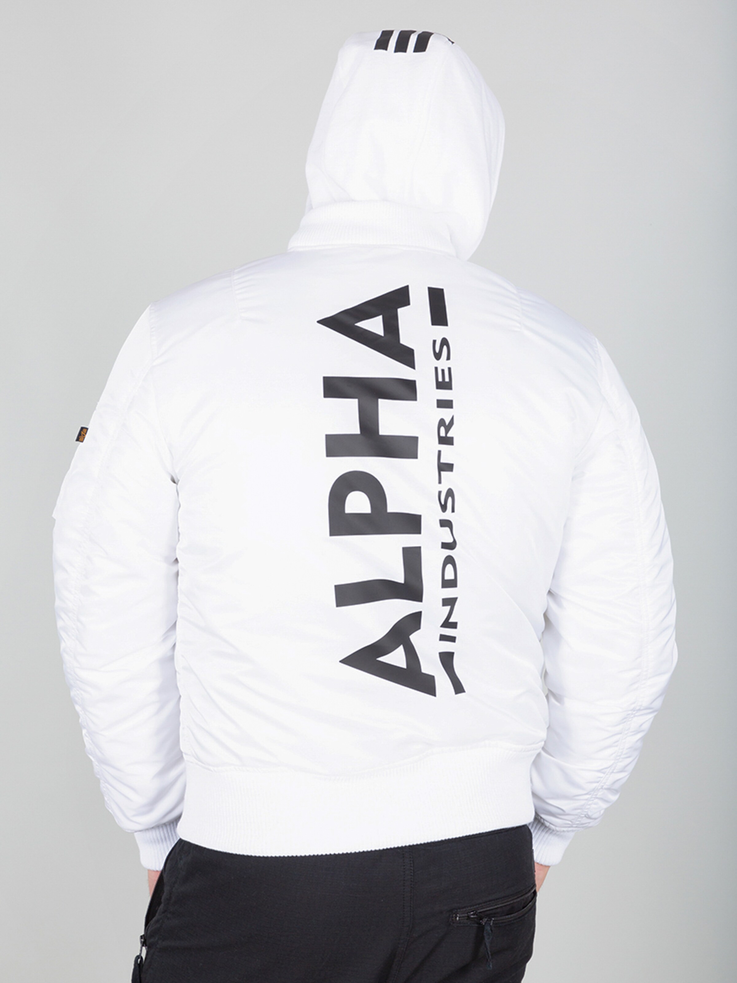 ALPHA INDUSTRIES Between-Season Jacket 'MA-1 ZH' in White | ABOUT YOU