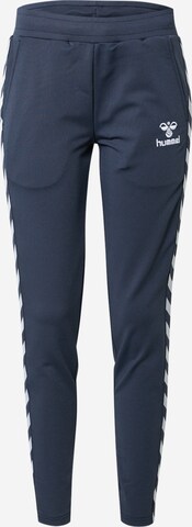 Slimfit Pantaloni sport 'NELLY 2.3' de la Hummel pe albastru: față