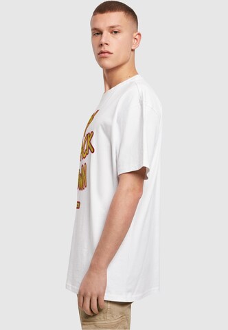 Merchcode Shirt 'Thin Lizzy - The Boys Stacked' in White