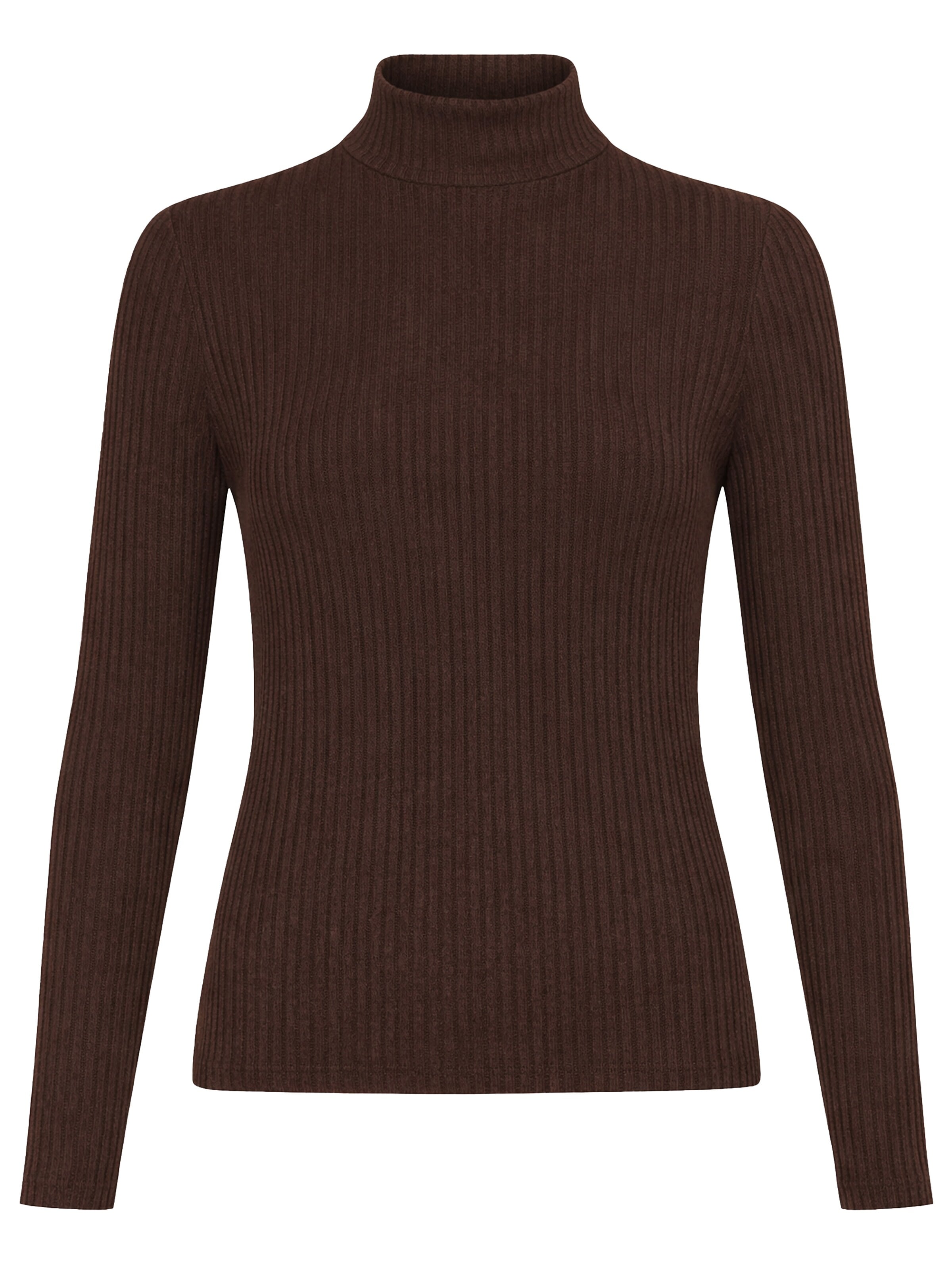 SASSYCLASSY - Camiseta en marrón: frente