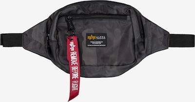 ALPHA INDUSTRIES Pojasna torbica u siva / crna, Pregled proizvoda