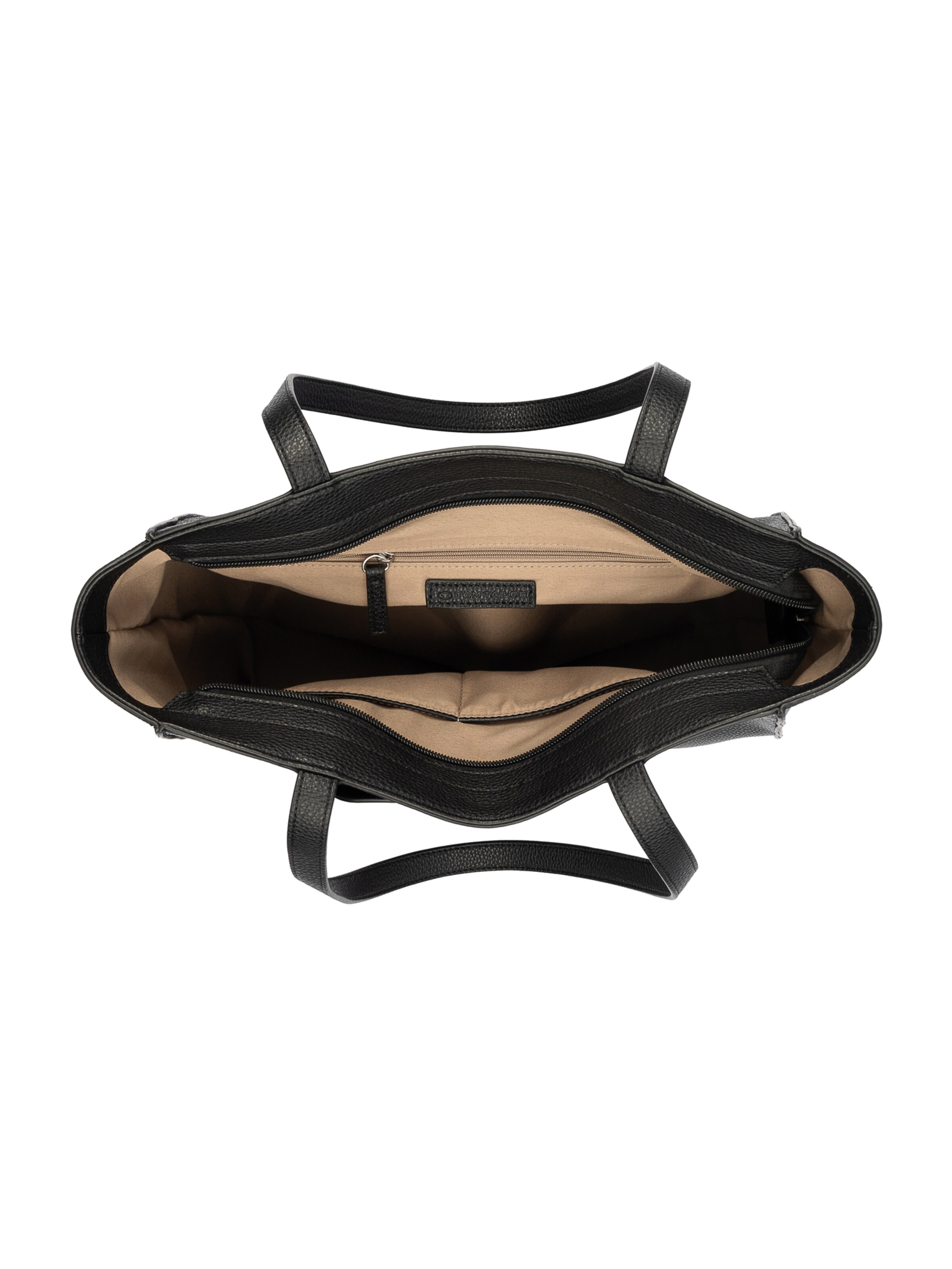 TOM TAILOR Schultertasche 'Eliora' in Schwarz