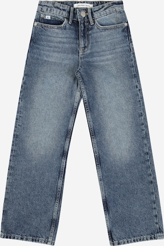 Calvin Klein Jeans Loosefit Jeans in Blauw: voorkant