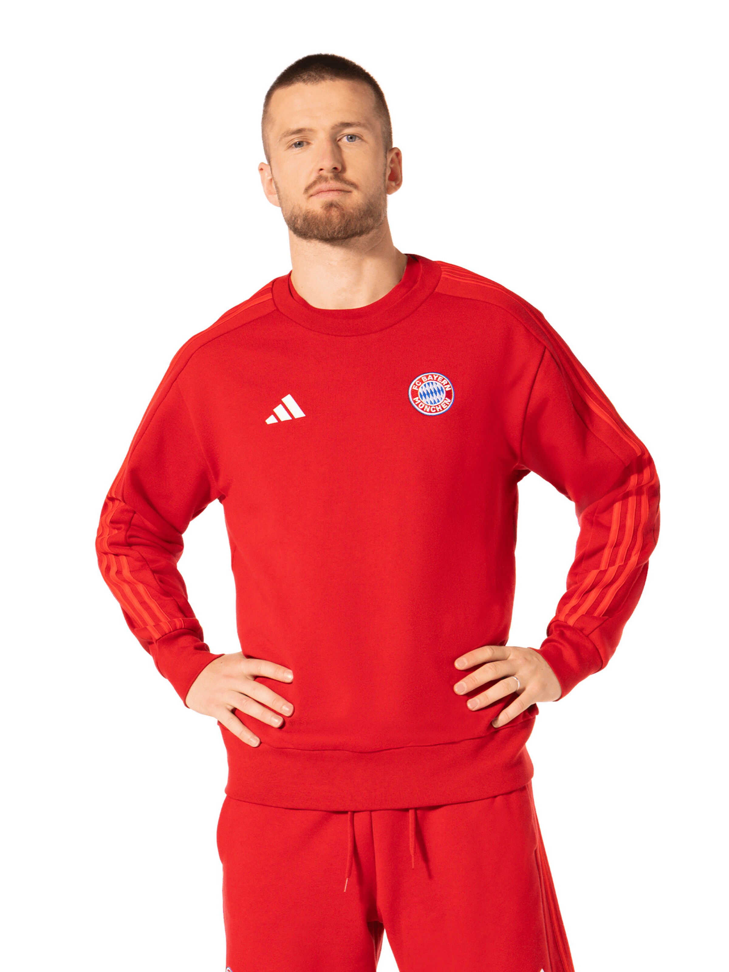 ADIDAS PERFORMANCE Sweatshirt 'DNA' in Red: front