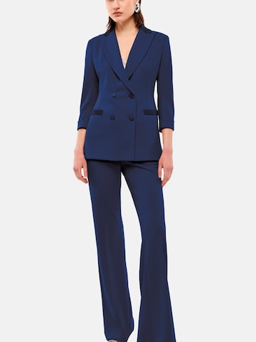 IMPERIAL Flared Byxa 'IMPERIAL PANTALONE A ZAMPA' i blå: framsida
