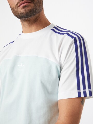ADIDAS ORIGINALS Футболка 'Blocked 3-Stripes' в Синий