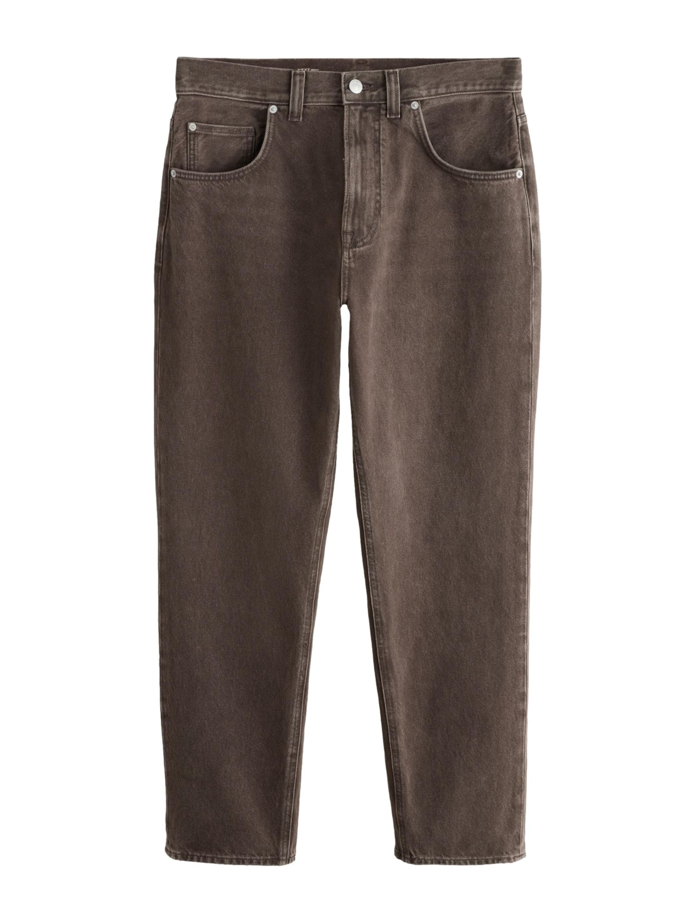 Next Regular Jeans in Bruin: voorkant