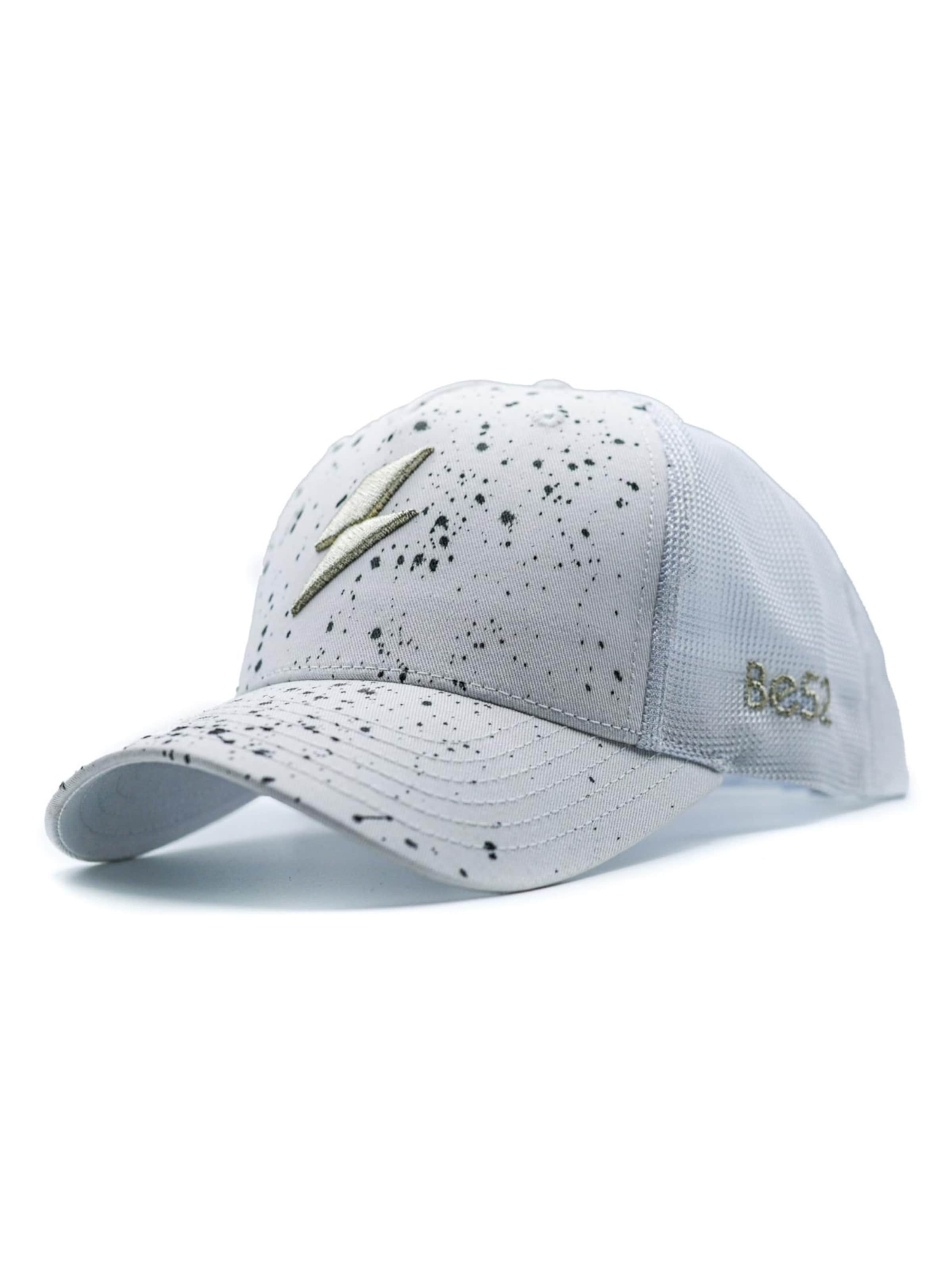 Be52 - Gorra 'Bolt splash premiumS' en blanco: frente