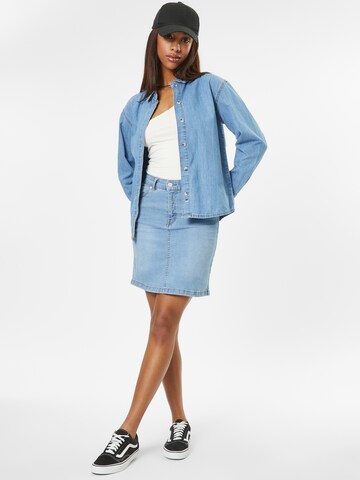 Denim Project Bluse 'MARIA' in Blau