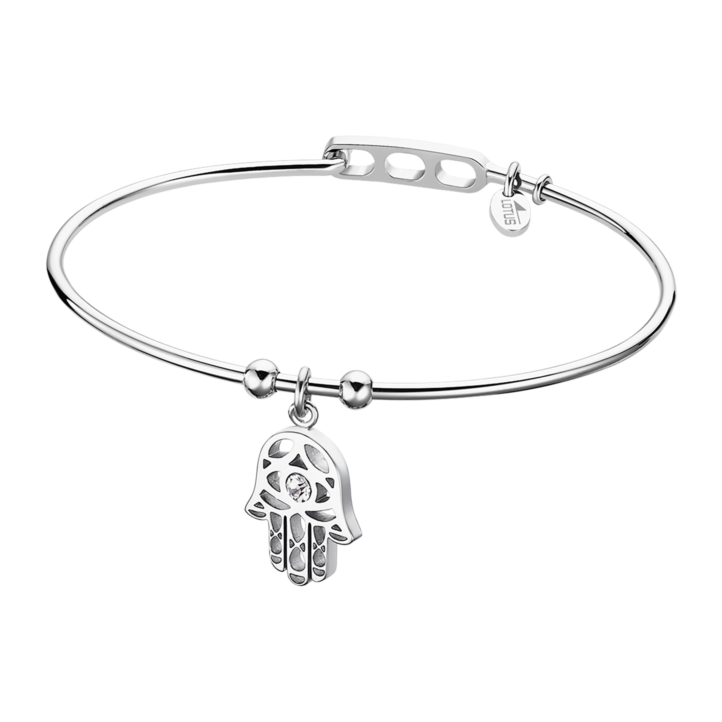 Lotus Armband in Silber: Vorderseite