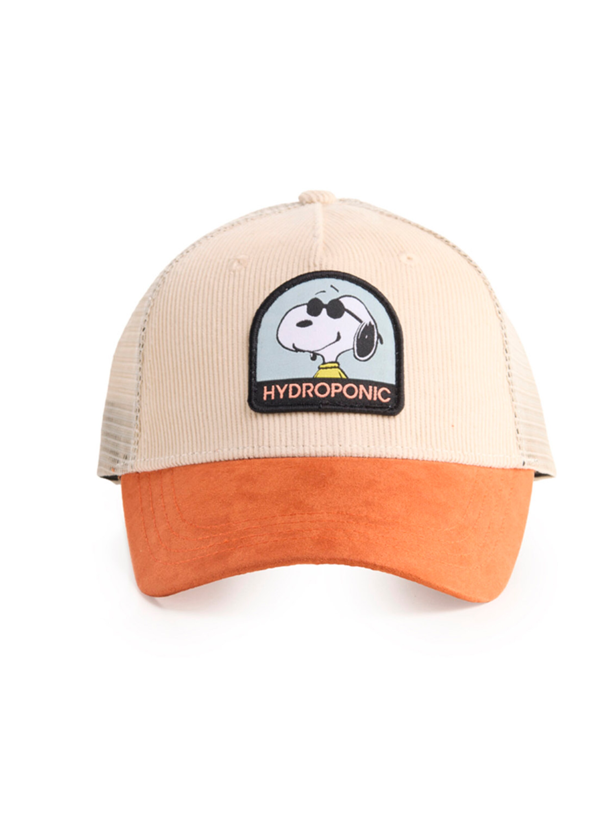 hydroponic - Gorra deportiva 'Hydroponic x Peanuts Cool Cap' en beige: frente