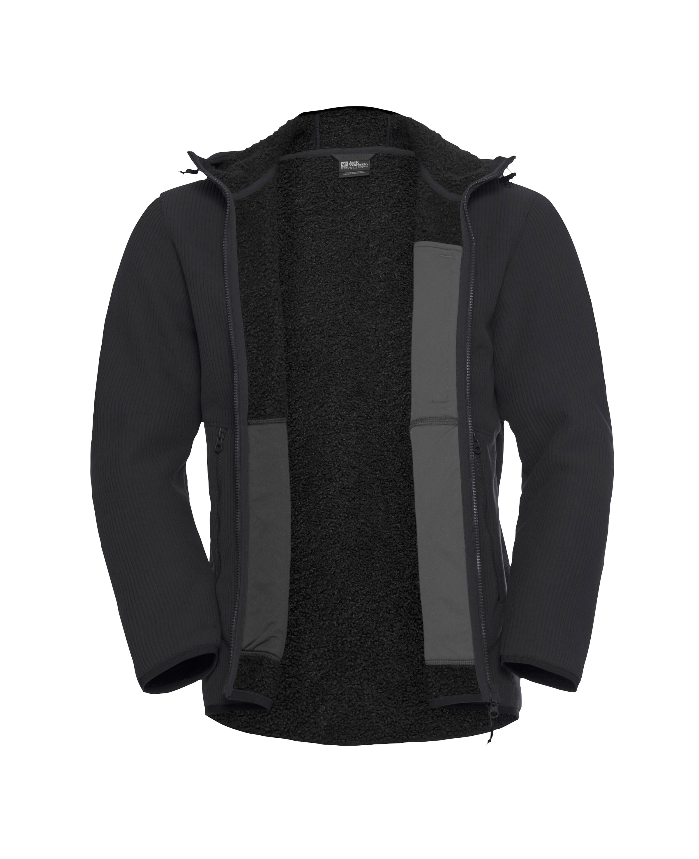 JACK WOLFSKIN Fleecejacke in Schwarz