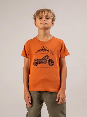 T-Shirt 'Park' Deeluxe en orange : devant
