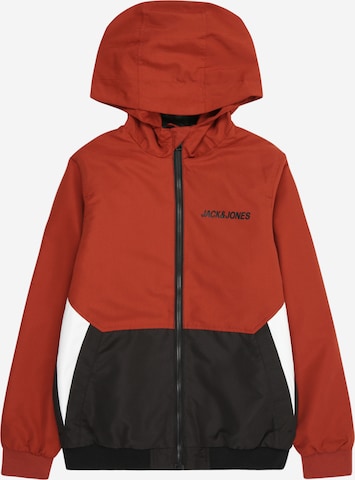 Jack & Jones Junior Демисезонная куртка 'JJRush' в Коричневый: спереди