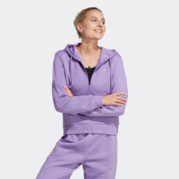 ADIDAS SPORTSWEAR Športová mikina so zipsom 'All Szn Fleece ' - fialová: predná strana