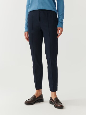 TATUUM Regular Trousers with creases 'JAKINA' in Blue: front