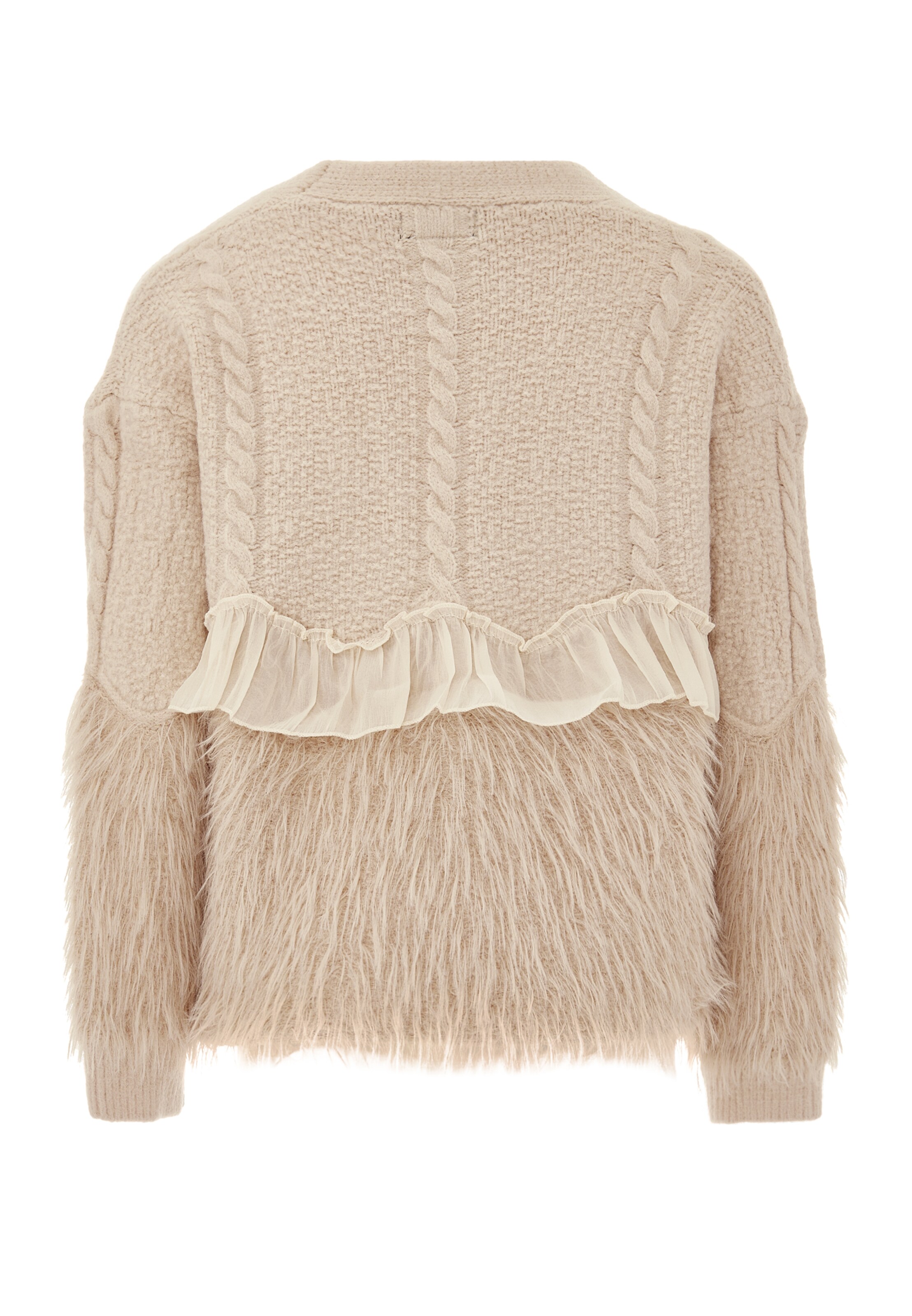 caspio Gebreid vest in Beige