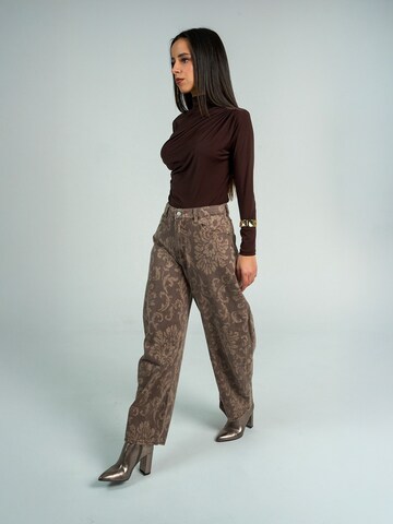 FYS - Barrel Pantalón 'Baroque' en beige