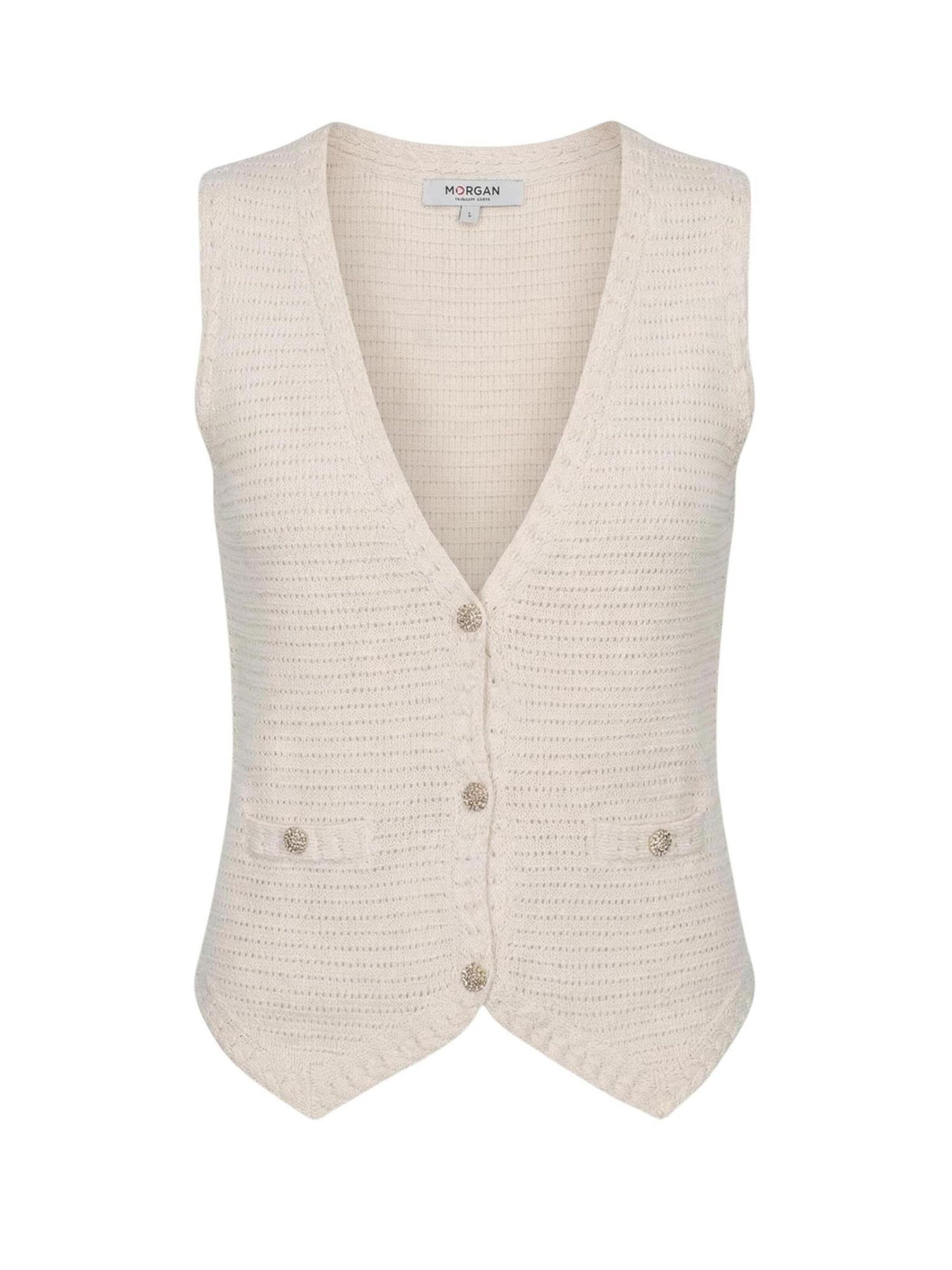Gilet '251-MGILET' di Morgan De Toi in beige: frontale