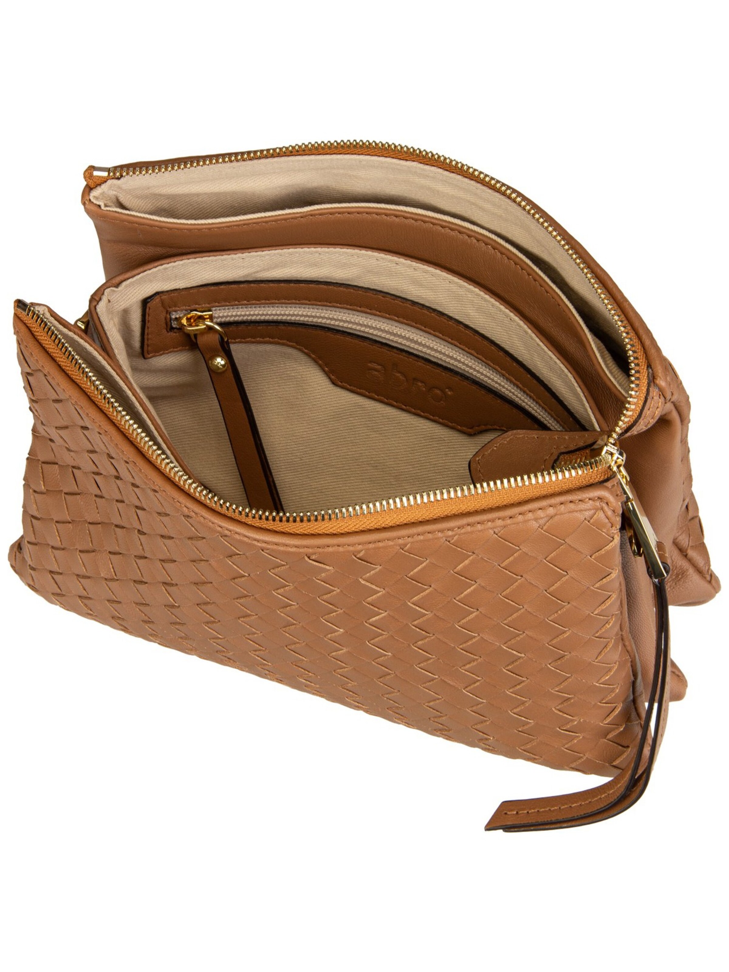 ABRO Crossbody Bag 'Piuma' in Brown