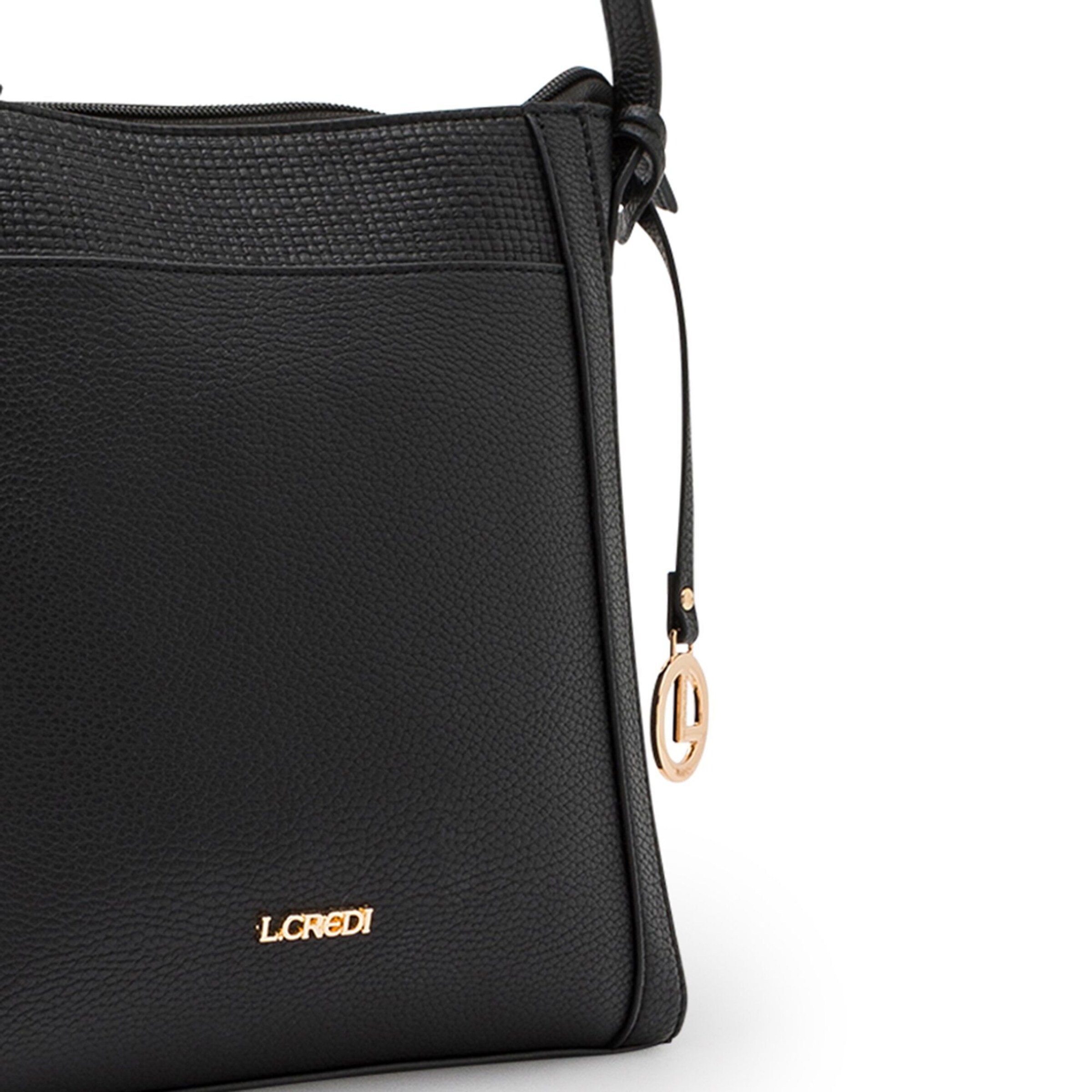 Sac bandoulière 'Marlies' L.CREDI en noir