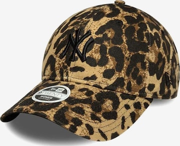 NEW ERA Hattu 'FEMALE LEOPARD 9TWENTY® NEW YORK YANKEES' värissä monivärinen: etupuoli
