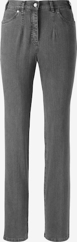 Goldner Slimfit Jeans 'Carla' in Grau: predná strana