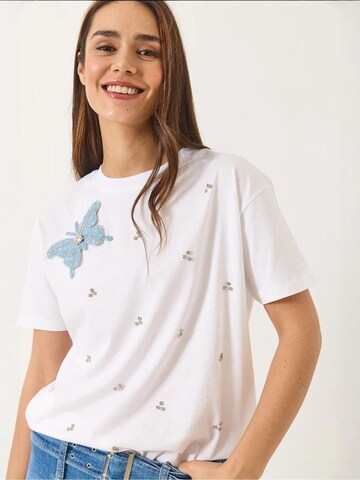 Maglietta di Bianco Lucci in bianco: frontale