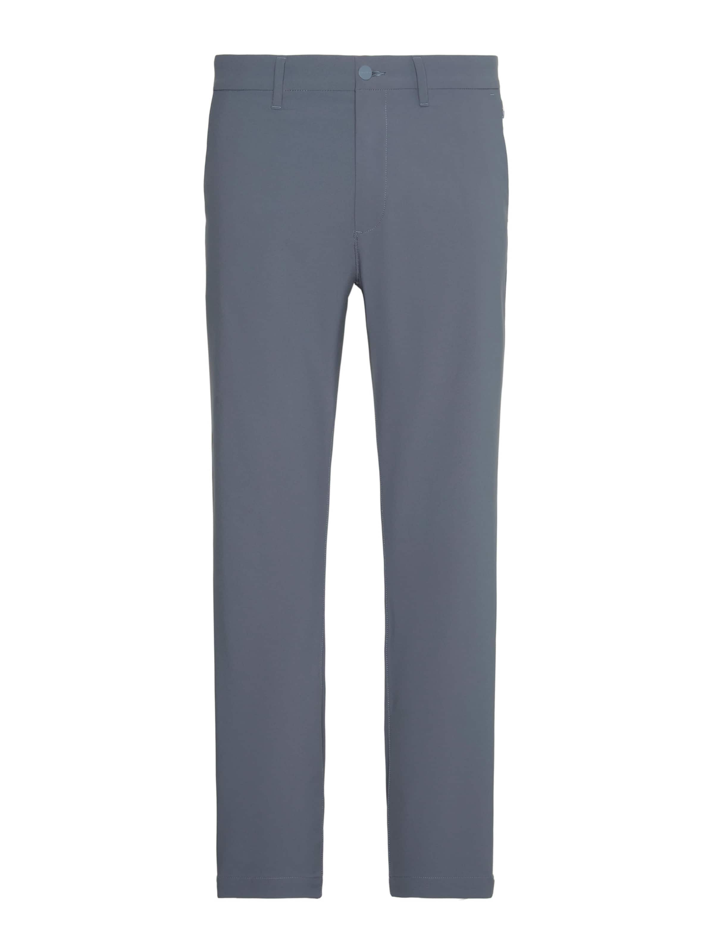 Coupe slim Pantalon chino Calvin Klein en gris : devant