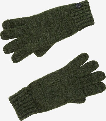 TAMARIS Full Finger Gloves in Green