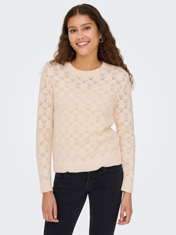 JDY Trui 'AMANDA' in Beige: voorkant