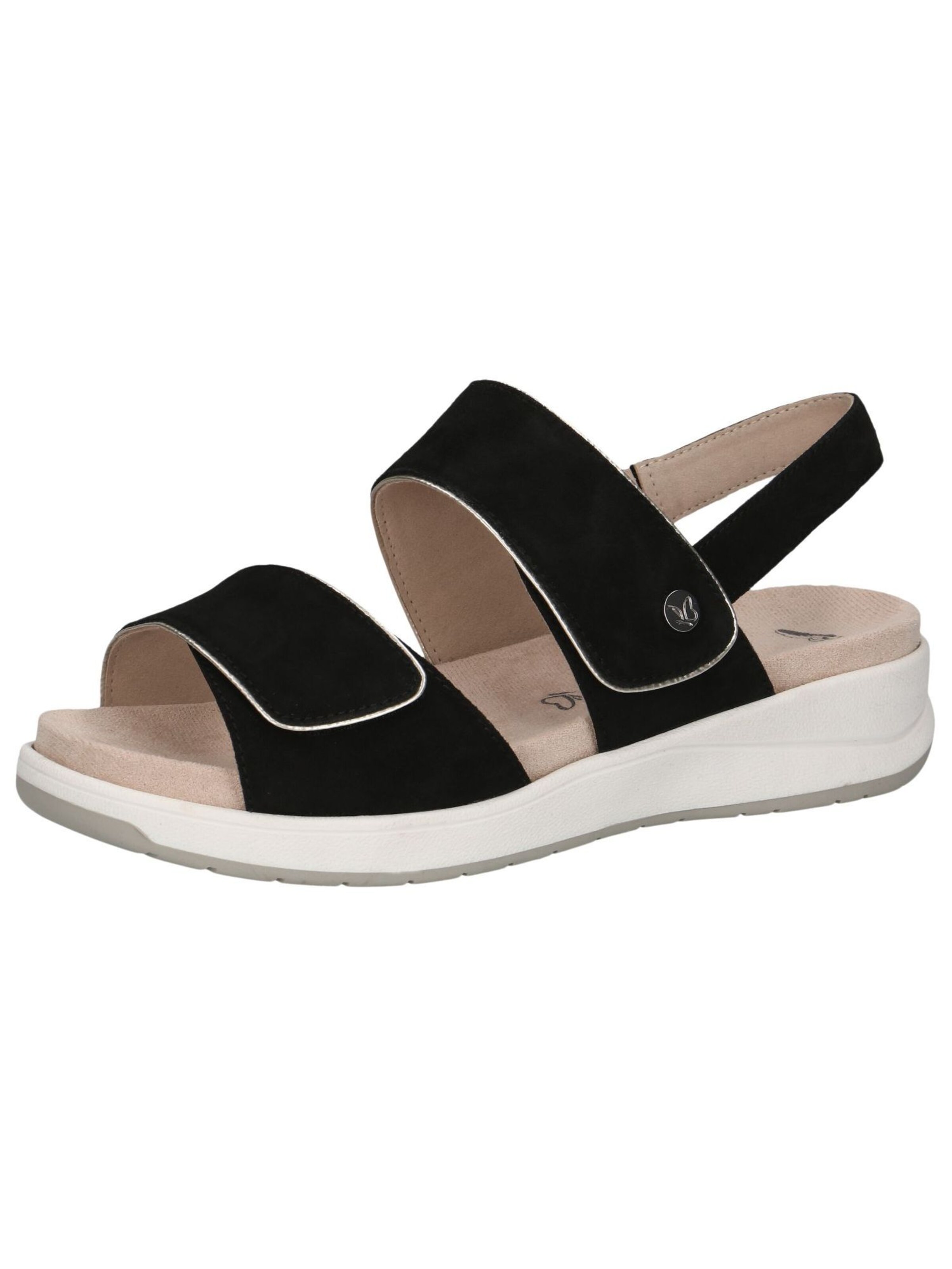 CAPRICE Sandale in Schwarz: Vorderseite