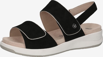 CAPRICE Sandale in Schwarz: Vorderseite