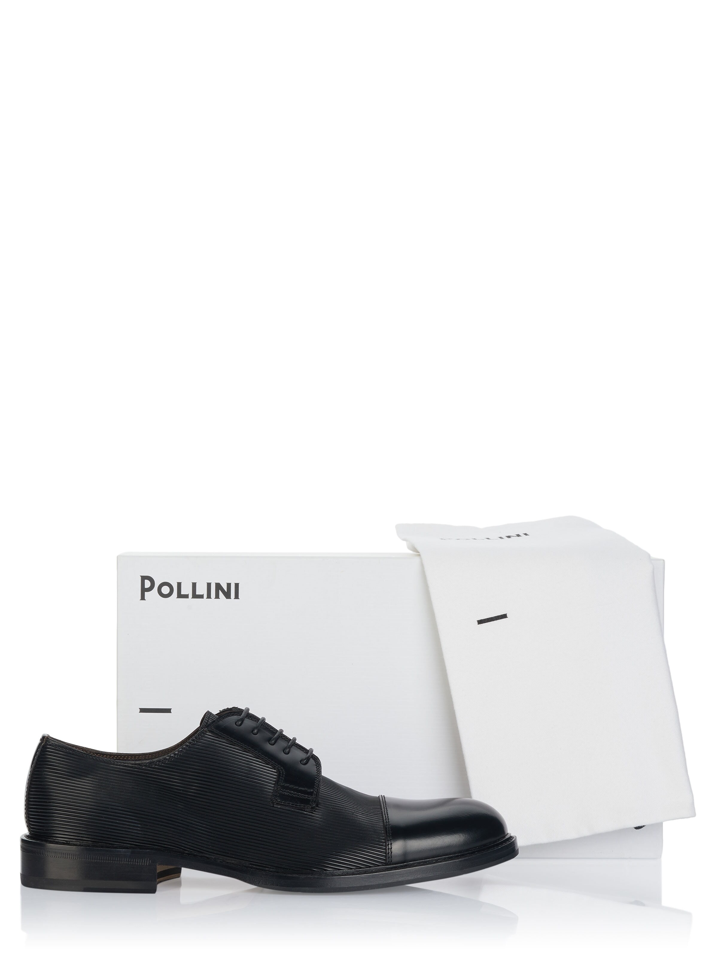 POLLINICipele na vezanje 'Pollini Schuhe' - crna boja
