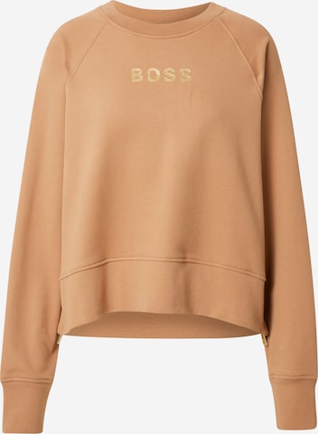 BOSS Casual Sweatshirt 'Elia' in Brown: front