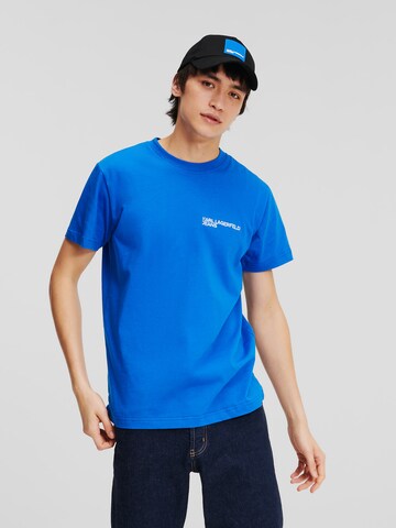T-Shirt KARL LAGERFELD JEANS en bleu : devant