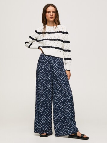 Pepe Jeans Wide Leg Hose in Blau