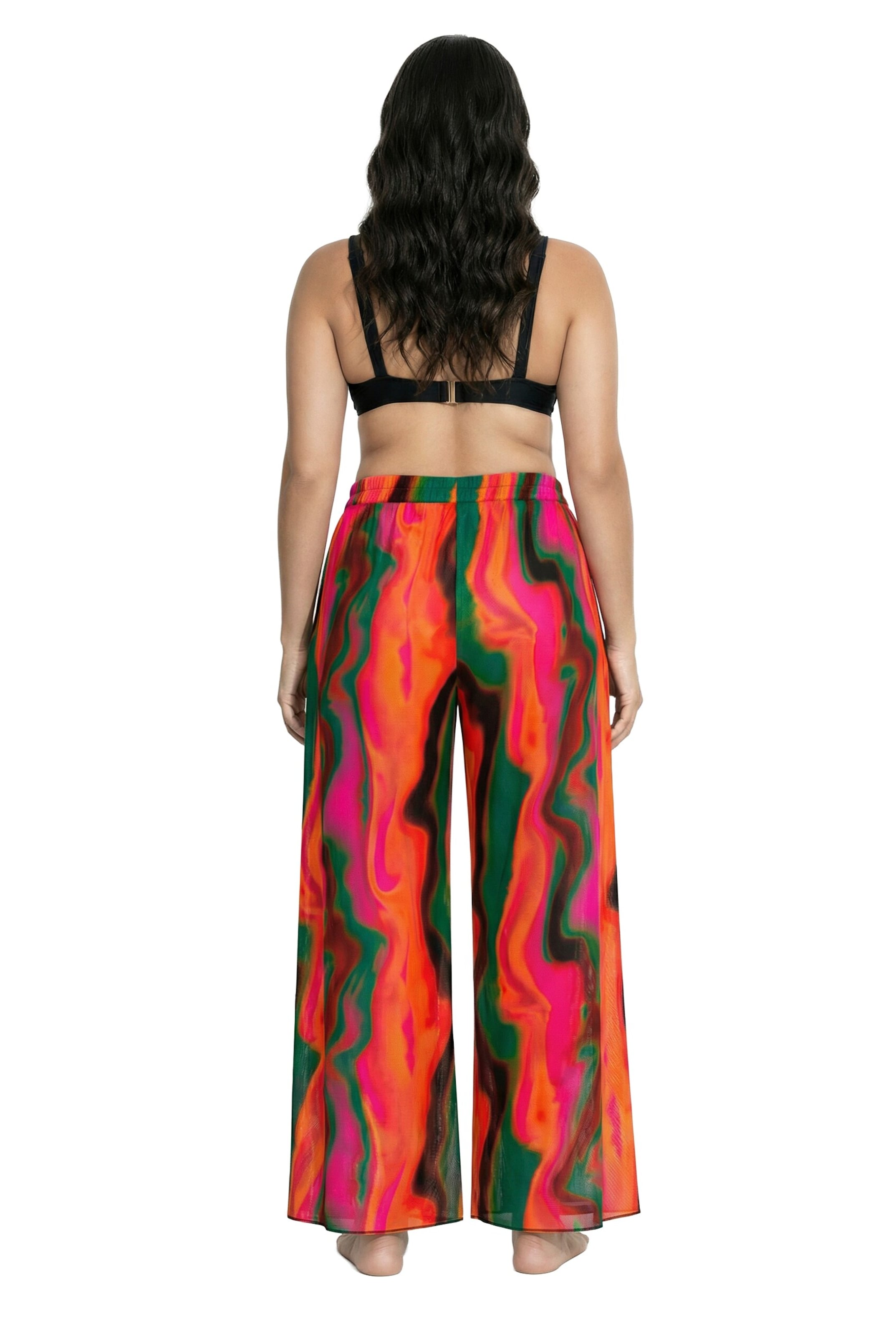 Ulla Popken Wide leg Trousers in Mixed colours