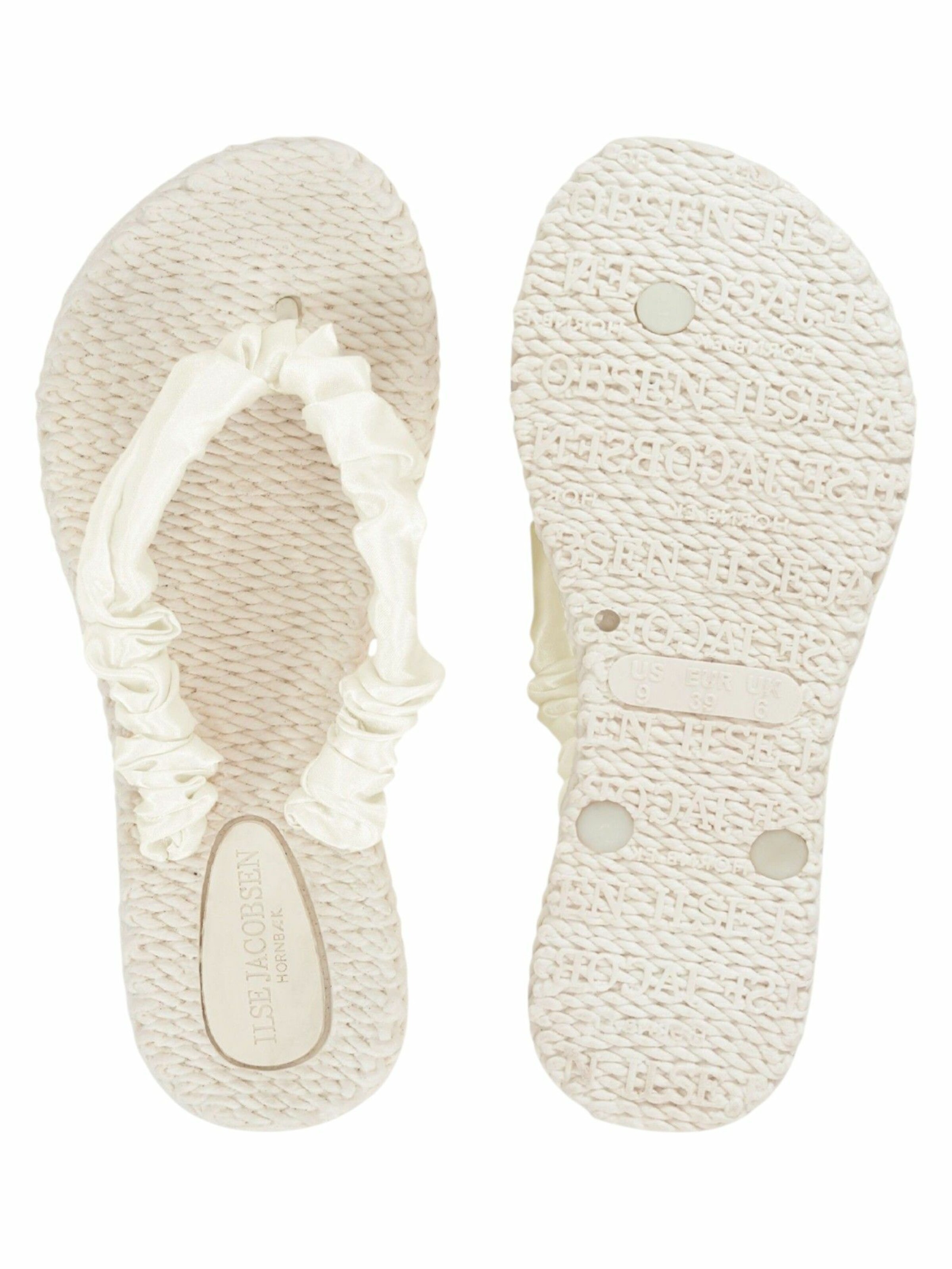 ILSE JACOBSEN Teenslipper 'Cheerful06' in Wit