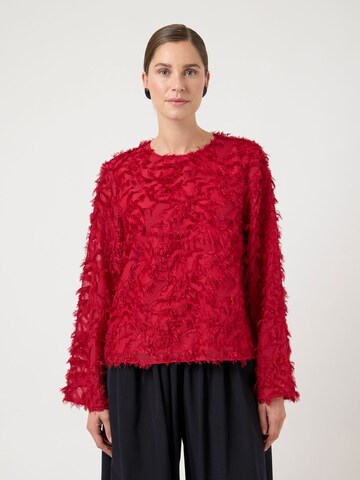 YAS Bluse 'YASParia' i rød: forside