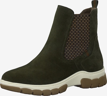 JANA Chelsea Boots in Green: front