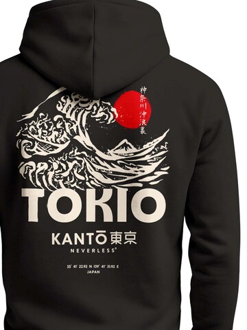 Neverless Sweatshirt 'Tokio Japan'‌‌‌‌‌‌‌‌‌‌ in Schwarz