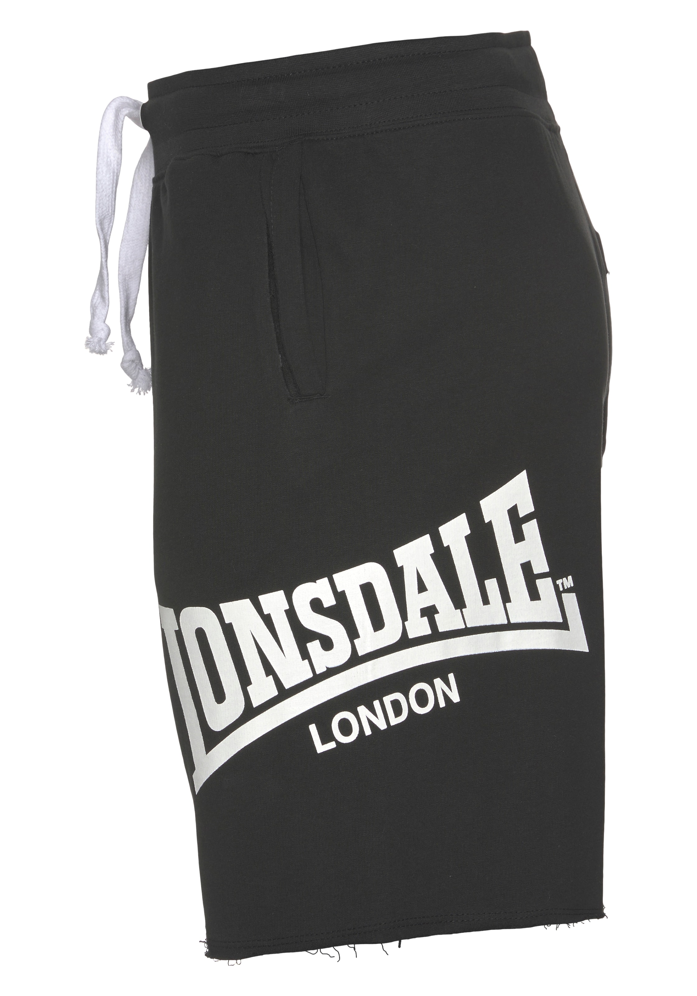 LONSDALE Свободный крой Штаны 'Polbathic' в Черный